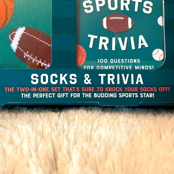 NIB SOCKS & TRIVIA.  Ages 12+ - Picture 3 of 3